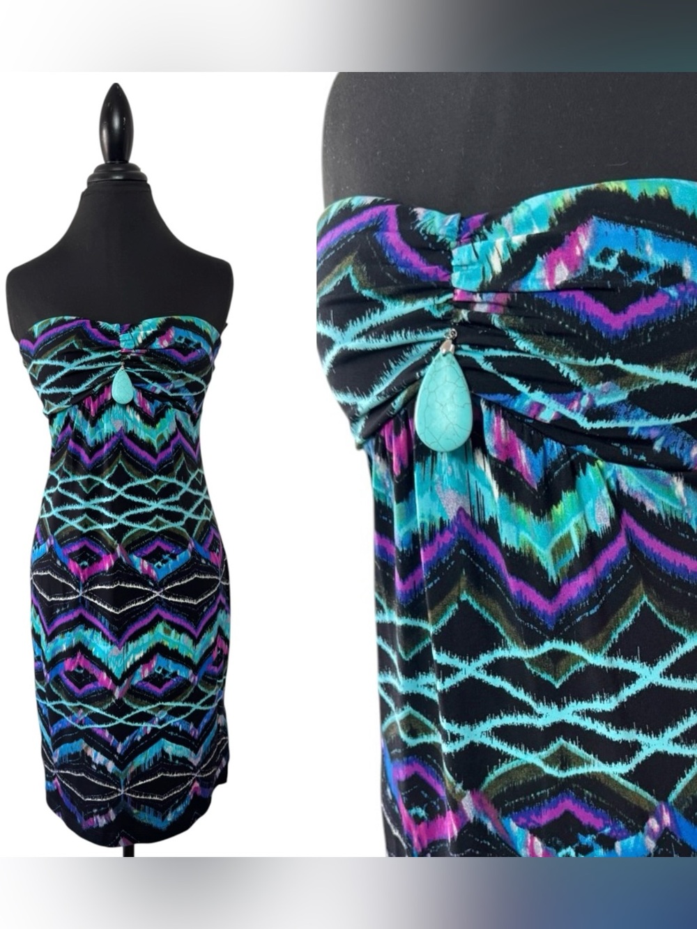 Bisou Bisou Tube Top Midi Dress
